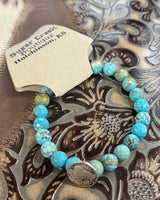 "Turquoise Buffalo Coin" Bracelet