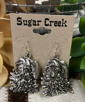 "Silver Santa" Earring