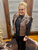 Clara Leopard Puffer Vest