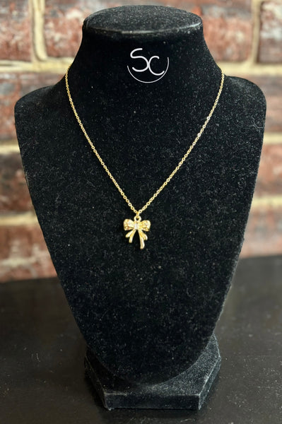 “Golden Hour” Bow Necklace