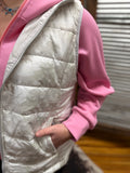 Delilah Puffer Vest- Classic Chloe WHITE Camo
