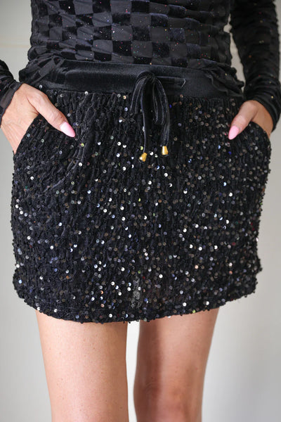 Velvet Hour Skort *Black