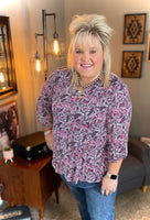 "Perfect Paisley" Lizzy Top