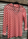 Pep Rally Mesh Top Red