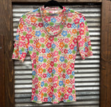 Check the Tropics SS Mesh Top