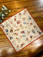 "Way Out West" XO Shorty Silk Scarf