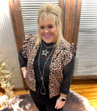 Clara Leopard Puffer Vest