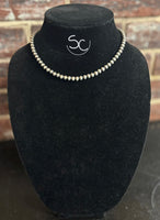 "Faux Navajo Pearl" Necklace 8mm