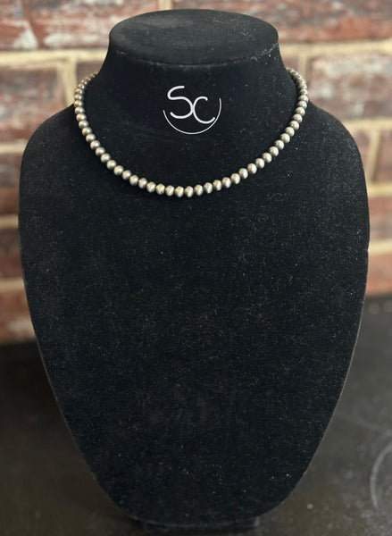 "Faux Navajo Pearl" Necklace 8mm