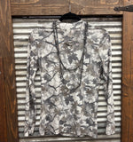 Silver Country Mesh Top