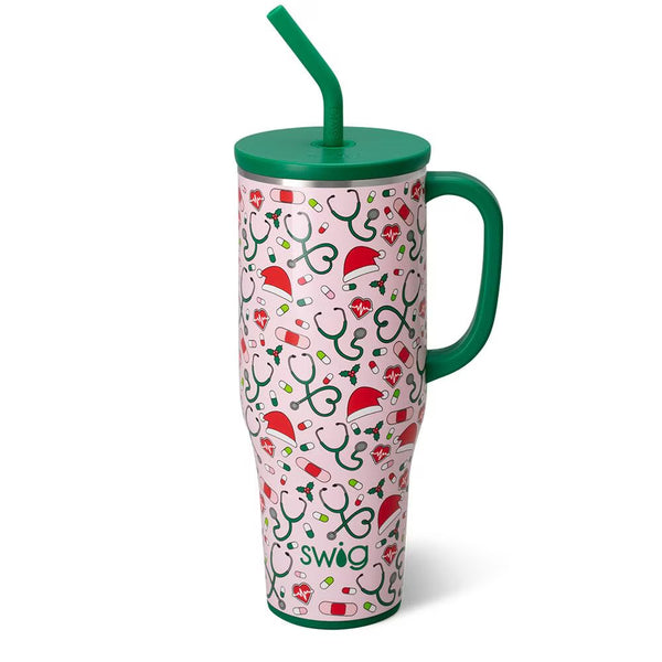 Santa's Scrubs Mega Mug 40oz