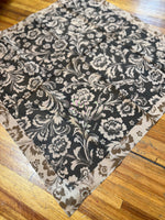 "Saddle Flowers" XO Shorty Silk Scarf