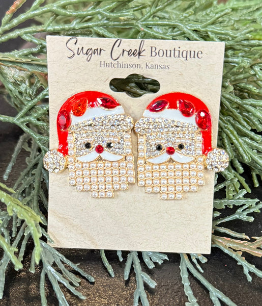 "Vintage Santa" Earring