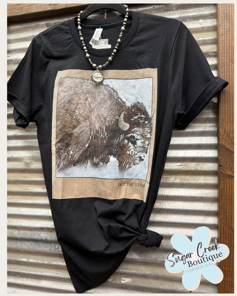 "Face The Storm" Graphic Tee *Black