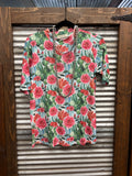 Cactus Bloom Mesh Top