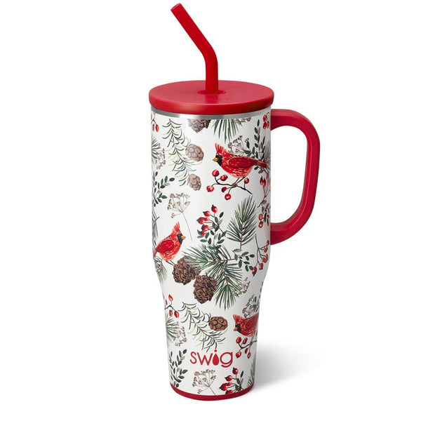 Winter Cardinals Mega Mug 40oz