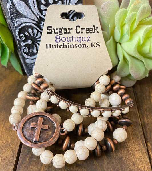 "Savior Sunday" Bracelet Set *Copper