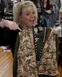 Delilah Puffer Vest- Classic Chloe Camo