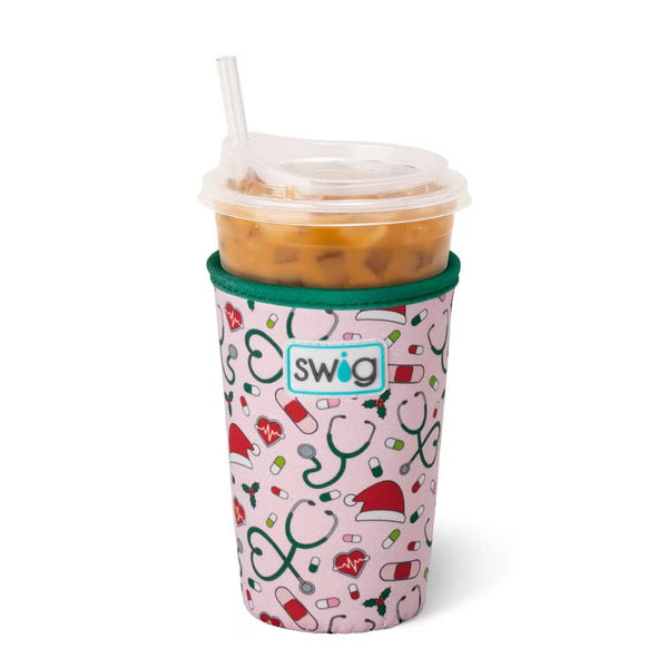 Santa's Scrubs Iced Cup Coolie (Medium)