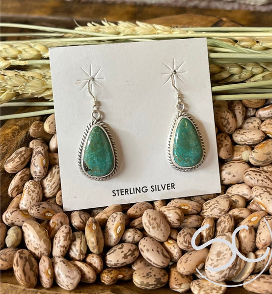 “Classic Tear” SS Turquoise Earring