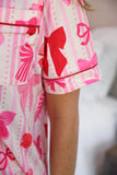 Bow Romance Ruffle Pajama Set