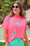 Margaritaville Sequin Patch Top