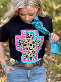 Springtime Leopard Cross Graphic