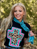 Springtime Leopard Cross Graphic