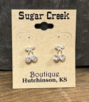"Diamond Cherries" Earring
