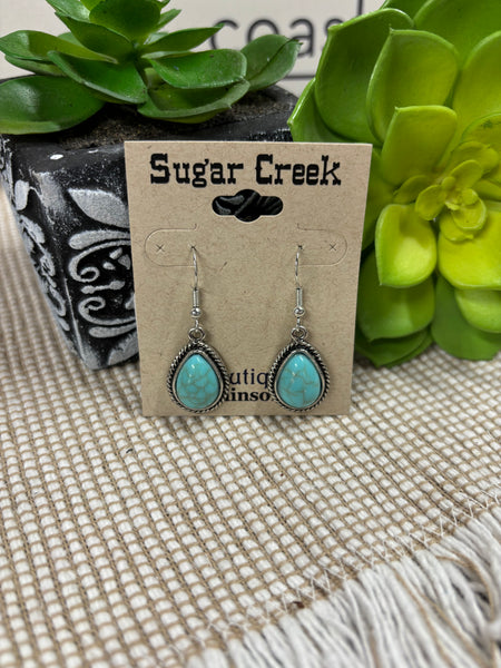 "Turquoise Lightning" Earring