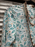 Kate Mesh Top- Western Paisley