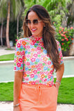 Check the Tropics SS Mesh Top