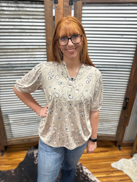 "The Paisley" Top