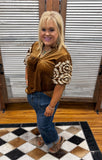 Rust Velvet Top