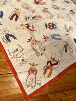 "Way Out West" XO Shorty Silk Scarf
