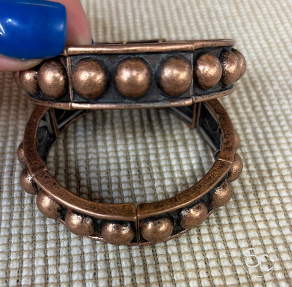 “Medium Bubble” Bracelet *Antique Copper