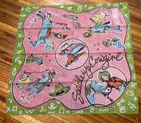 "Saddle Up Cowgirl" XO Shorty Silk Scarf