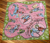 "Saddle Up Cowgirl" XO Shorty Silk Scarf