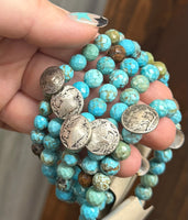 "Turquoise Buffalo Coin" Bracelet