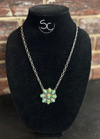 "Western Cluster" Necklace *Green
