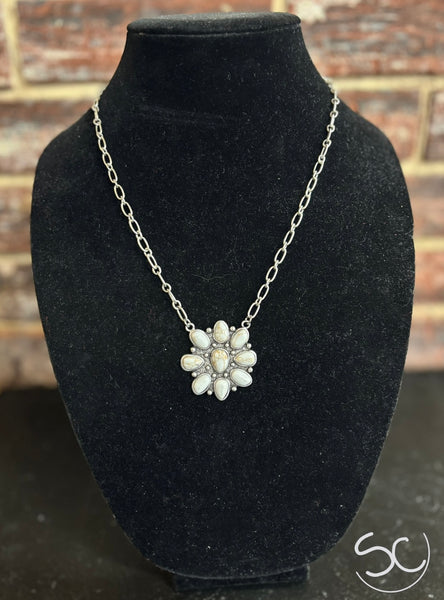 "Western Cluster" Necklace *White Buffalo