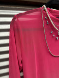 Meshed Out Pink Mesh Top