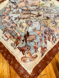 "Trails West" XO Shorty Silk Scarf