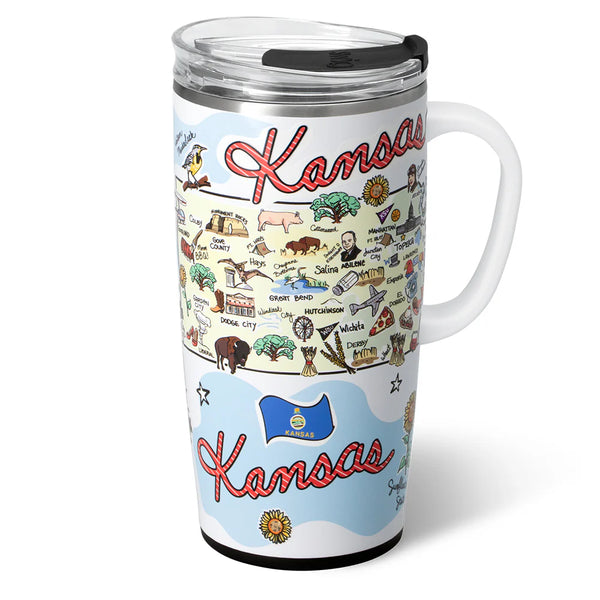 “Kansas” Swig Travel Mug (22oz)