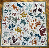 "Smiley Pockets" XOXO Shorty Silk Scarf