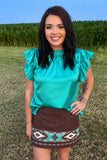 Babydoll Top Turquoise