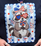 Patriotic Raccoon Graphic
