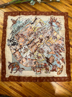 "Trails West" XO Shorty Silk Scarf