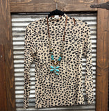 Speckled Dune Mesh Top