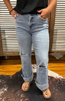 “Dehours” Super High Rise Wide Leg Jeans